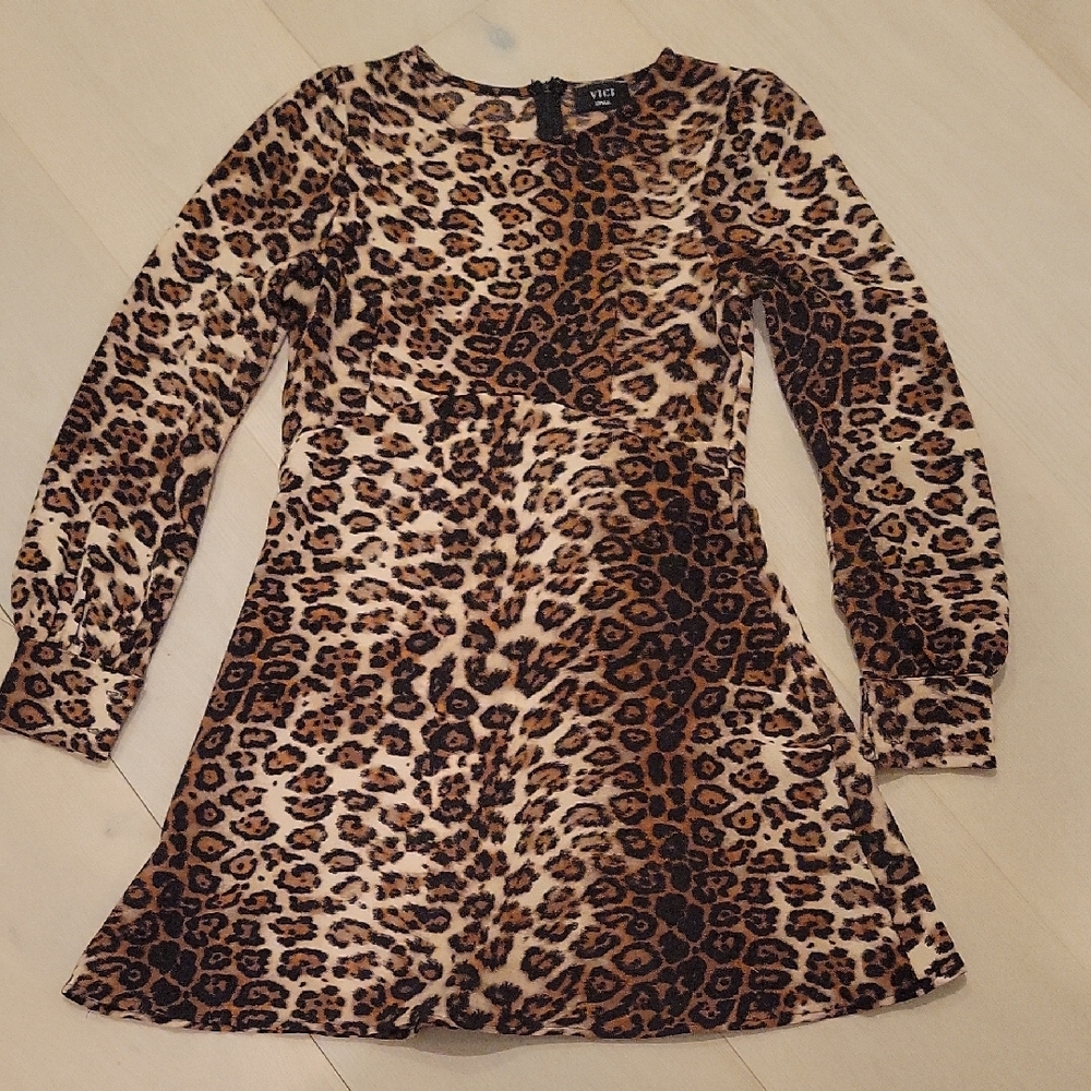 Leopard Print Kids Dress